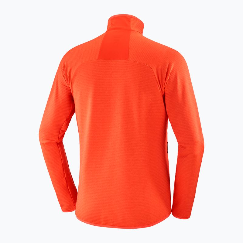 Férfi Salomon Essential Lightwarm FZ trekking pulóver cseresznye paradicsom 6