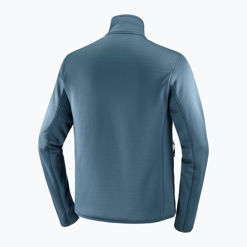 Férfi Salomon Essential Midwarm Fz midnight navy trekking melegítő pulóver 7