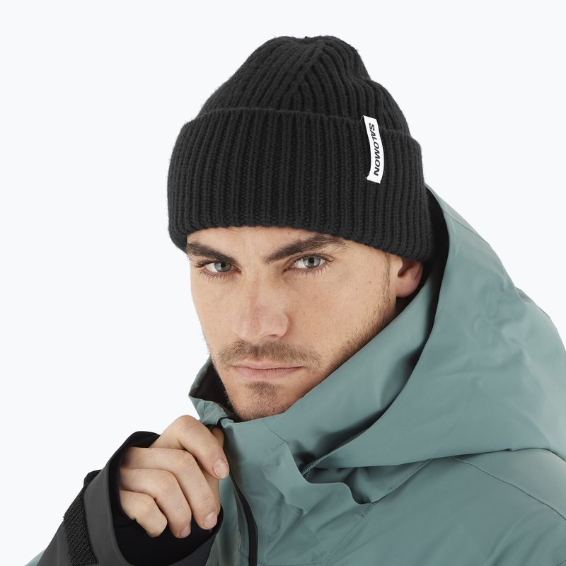 Téli sapka Salomon Snowbird deep black 3