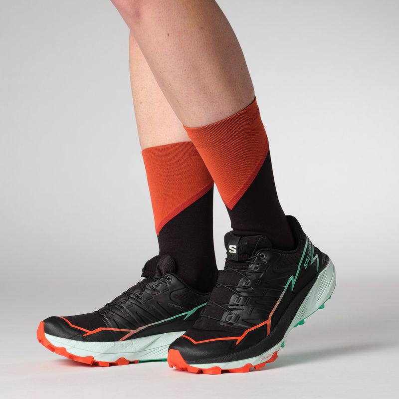 Salomon Thundercross női futócipő fekete/cseresznyeparadicsom/elektromos zöld 8