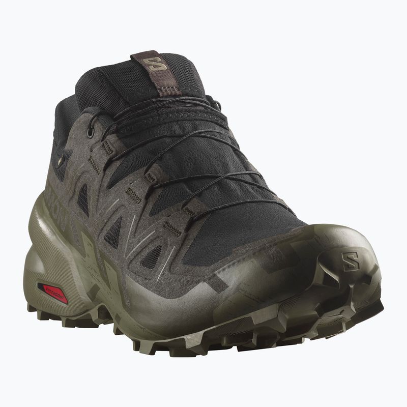 Férfi futócipő Salomon Speedcross 6 GTX fekete/tőzeg/mély zuzmózöld