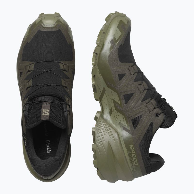 Férfi futócipő Salomon Speedcross 6 GTX fekete/tőzeg/mély zuzmózöld 6