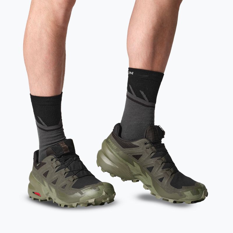 Férfi futócipő Salomon Speedcross 6 GTX fekete/tőzeg/mély zuzmózöld 7