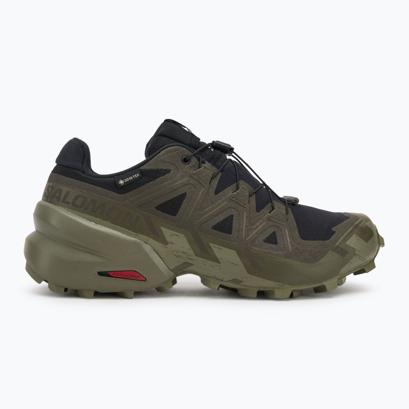 Férfi futócipő Salomon Speedcross 6 GTX fekete/tőzeg/mély zuzmózöld 2