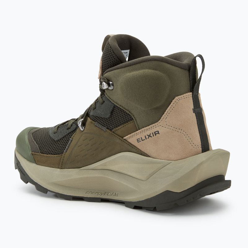 Salomon Elixir Mid GTX férfi túrabakancs tőzeg/vintage khaki/castlerock 3