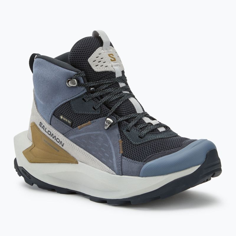 Salomon Elixir Mid GTX férfi túrabakancs dark navy/grisaille/gray violet