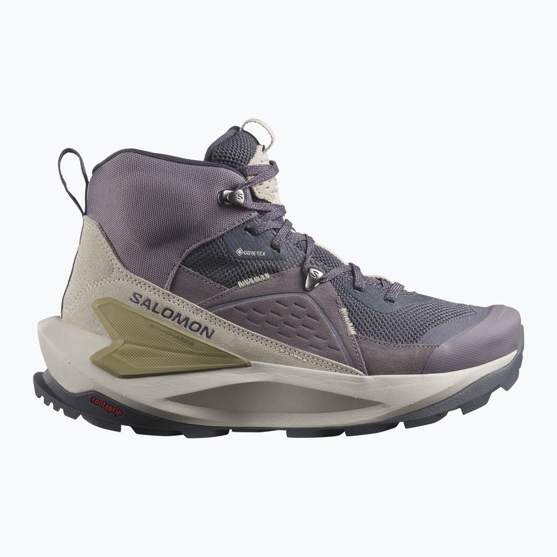 Női túracipő Salomon Elixir Mid GTX nine iron/shark/silver cloud 9