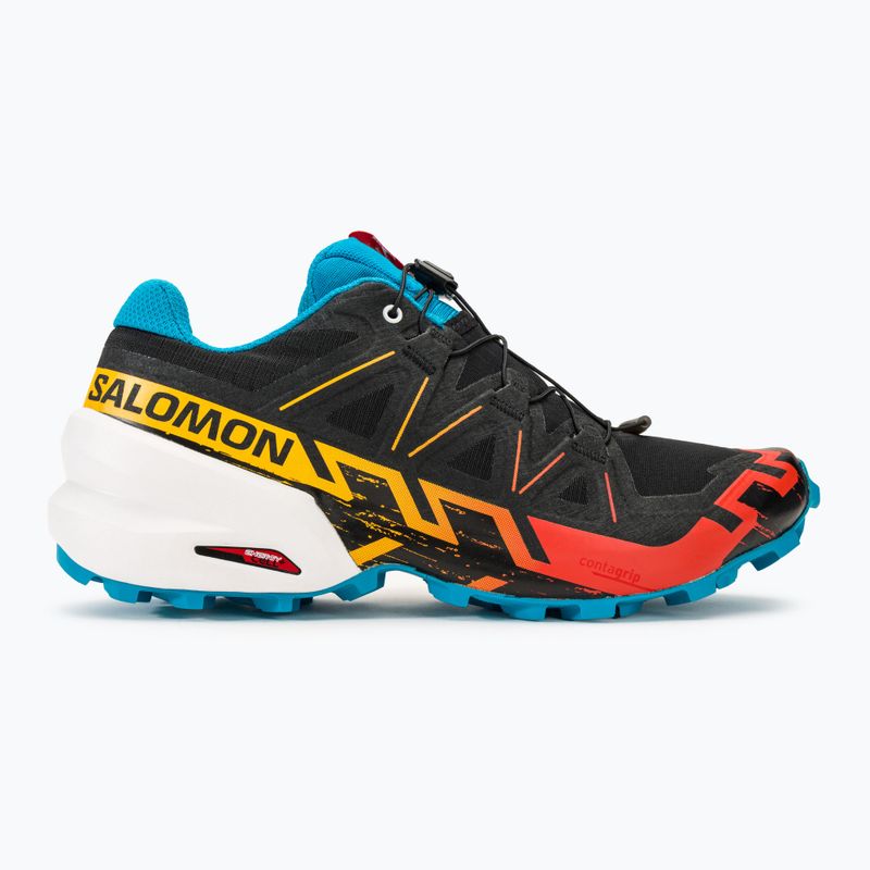 Salomon Speedcross 6 fekete/fehér/transcend kék férfi futócipő 2