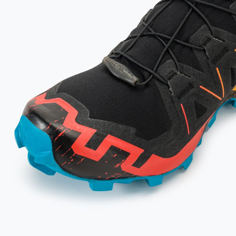 Salomon Speedcross 6 fekete/fehér/transcend kék férfi futócipő 9
