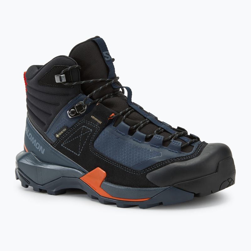 Férfi trekking cipő Salomon X Ultra Alpine MID GTX blue nights/black/red orange