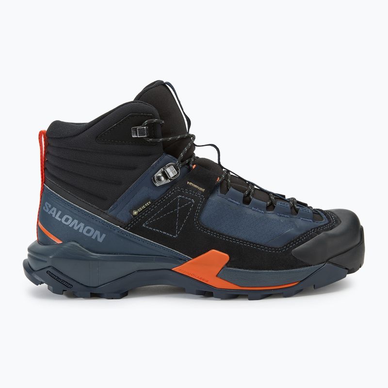 Férfi trekking cipő Salomon X Ultra Alpine MID GTX blue nights/black/red orange 2