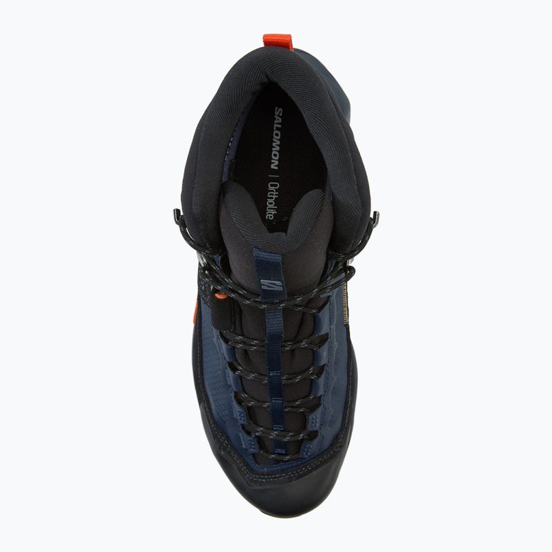 Férfi trekking cipő Salomon X Ultra Alpine MID GTX blue nights/black/red orange 5