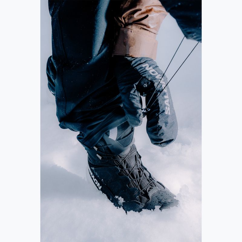 Férfi  trekking cipő Salomon Crossrak Powder WP black/black/white 17