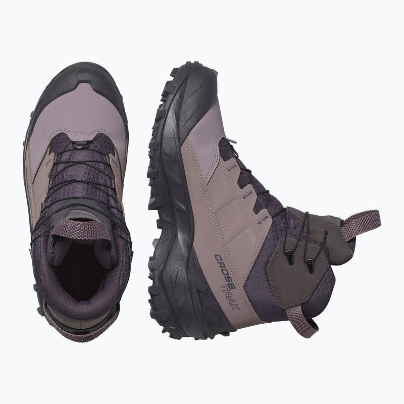 Női túracipők Salomon Crosstrak Powder WP nine iron/shark 3