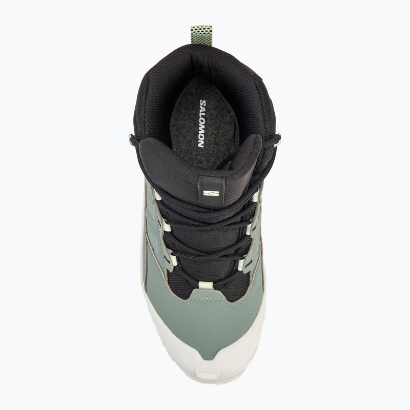 Női trekking cipő Salomon Crosstrak WP agave green/black/can ary green 5