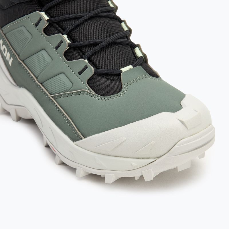 Női trekking cipő Salomon Crosstrak WP agave green/black/can ary green 7