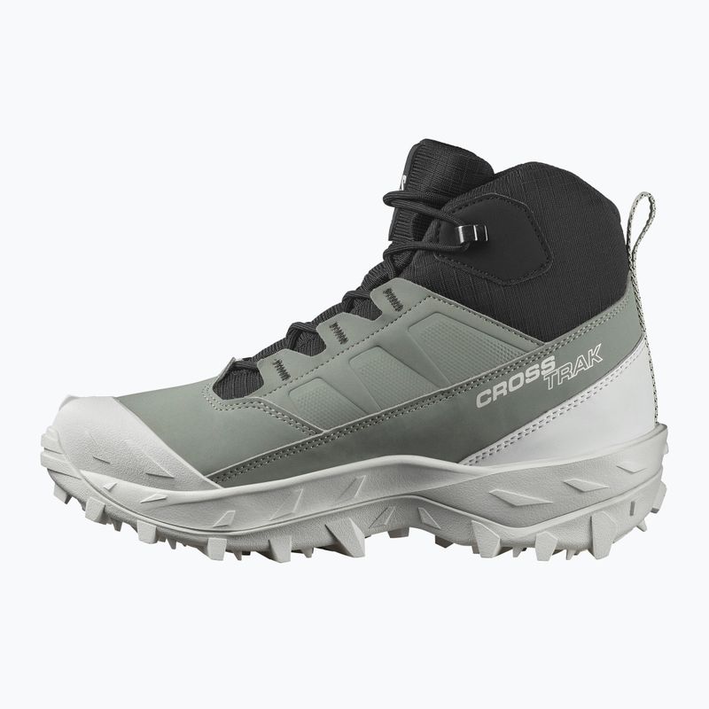 Női trekking cipő Salomon Crosstrak WP agave green/black/can ary green 10