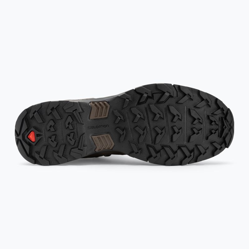 Férfi túrabakancs Salomon X Ultra Tracker GTX zöld/földbarna/cápa bőr 4