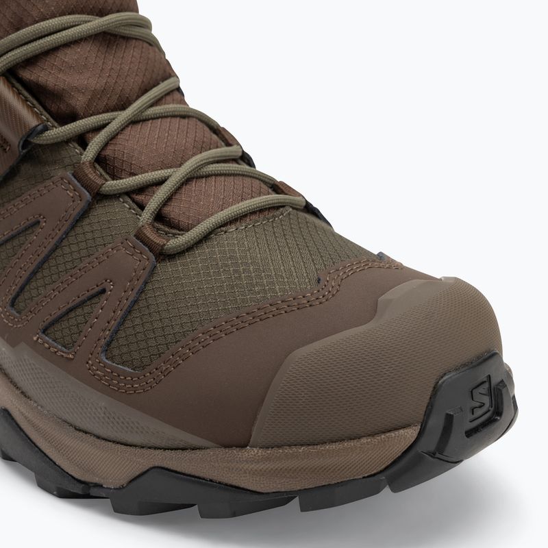 Férfi túrabakancs Salomon X Ultra Tracker GTX zöld/földbarna/cápa bőr 7