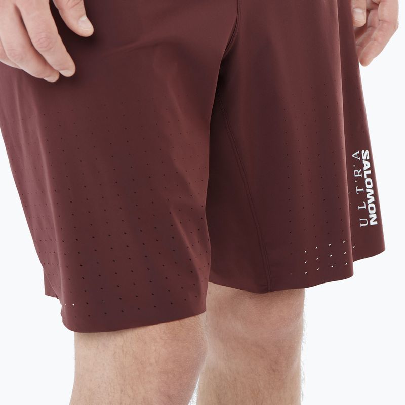 Férfi Salomon S/Lab Ultra 2IN1 futónadrág dekadens csokoládé 4