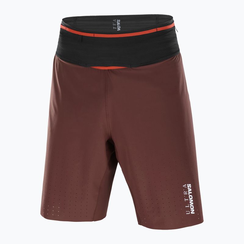 Férfi Salomon S/Lab Ultra 2IN1 futónadrág dekadens csokoládé 6