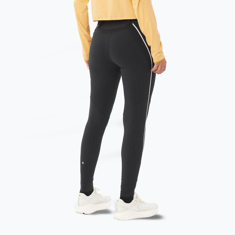 Női futó leggings Salomon Sense Aero Stow mély fekete 2