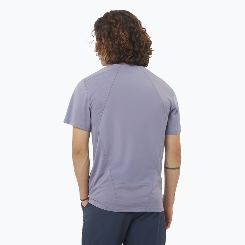 Férfi Salomon Outline Tee kék gránit 2