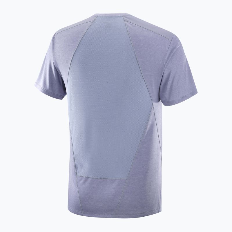 Férfi Salomon Outline Tee kék gránit 5