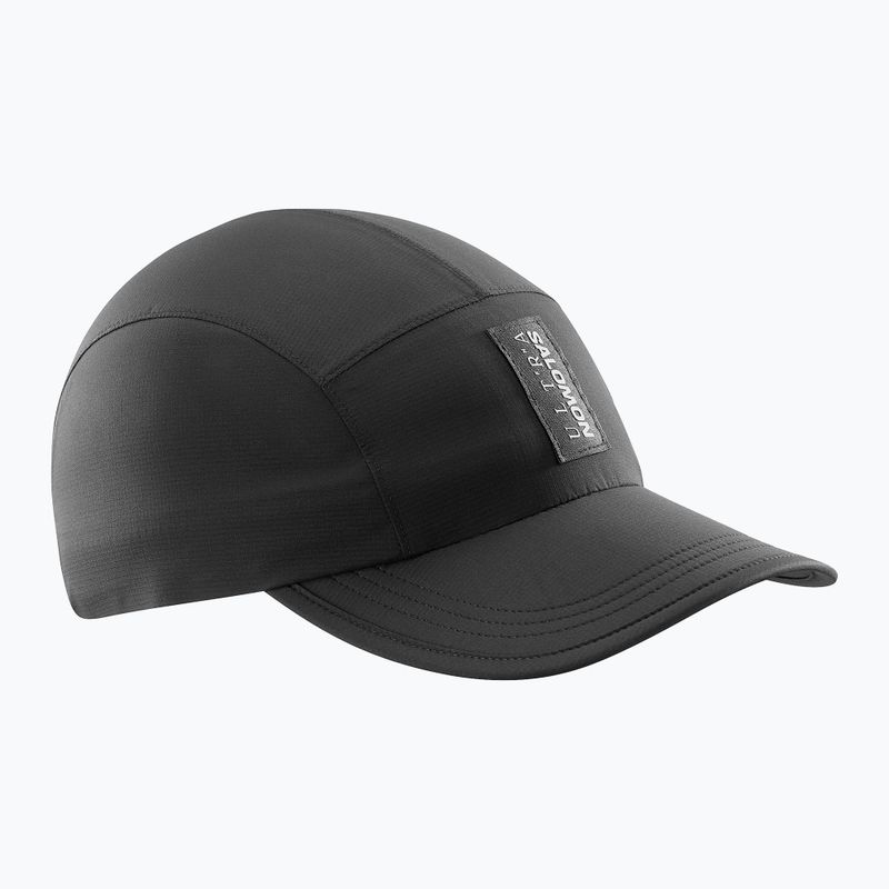 Salomon S/Lab Ultra vízálló baseball sapka mélyfekete színben