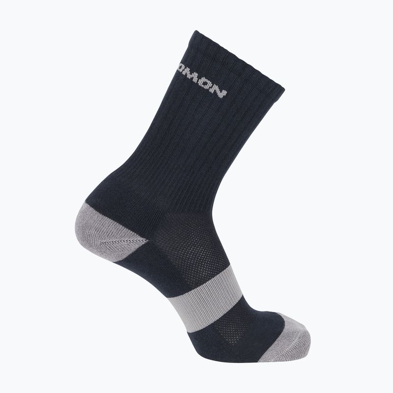Salomon Evasion Crew 2 pár kék éjszakai/monument zokni 2