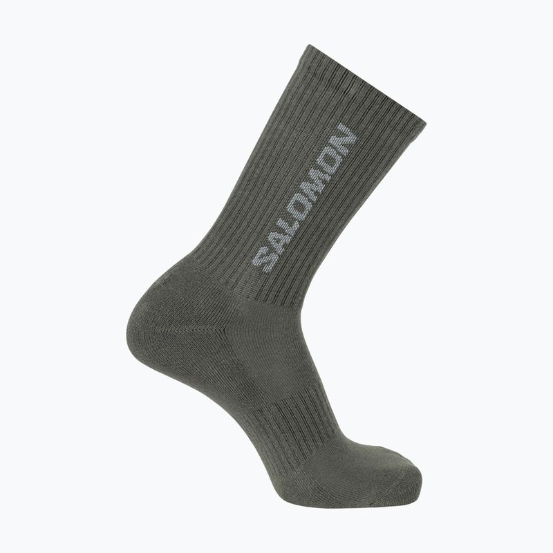Salomon Everyday Crew 3 pár silver cloud/sedona sage zokni 3