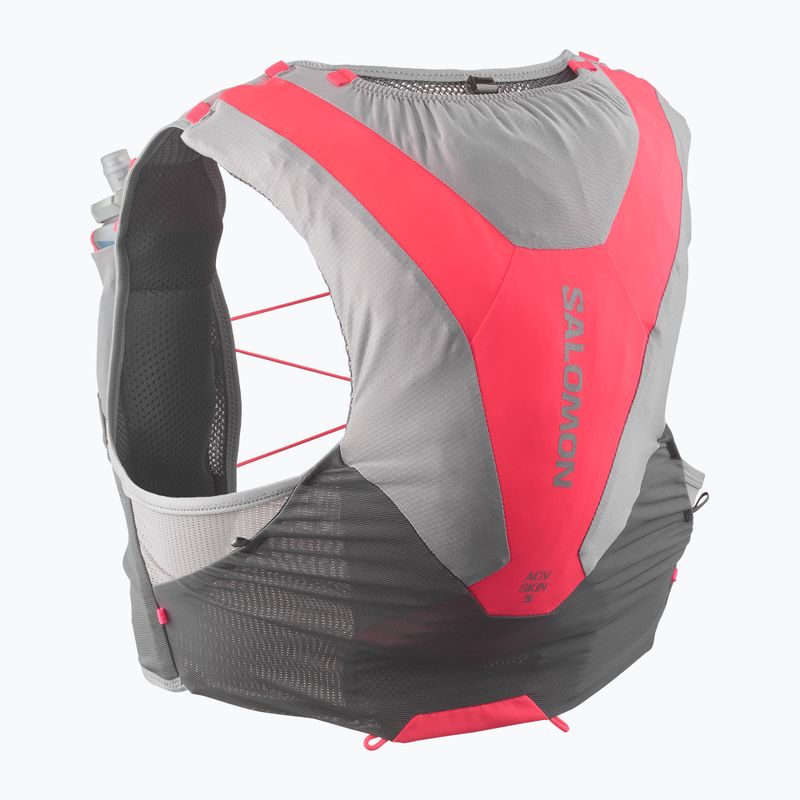 Salomon futó mellény ADV SKIN 5 Set castelrock/alloy/neon flame 2