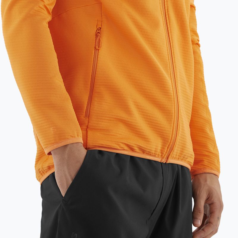 Férfi Salomon Lightwarm Full Zip kurkuma trekking melegítő pulóver 6