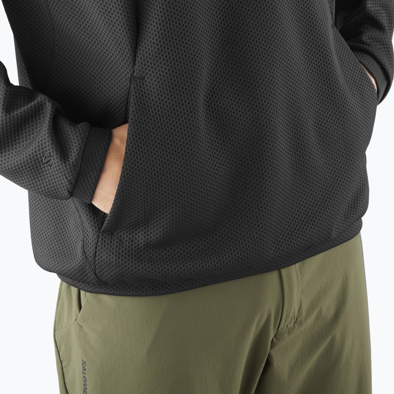 Férfi Salomon Motomesh Crewneck túrapulóver mélyfekete színben 7