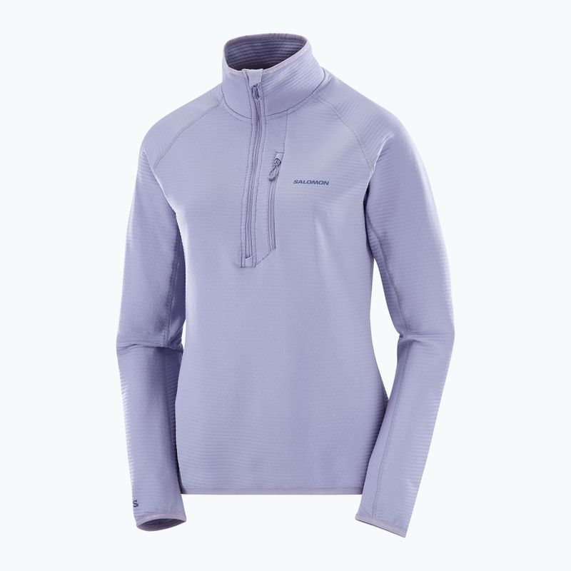 Női túrapulóver Salomon Essential Lightwarm Half Zip kék gránit 6