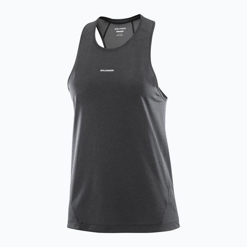 Női futó felső Salomon SHAKEout Core Tank mély fekete 4