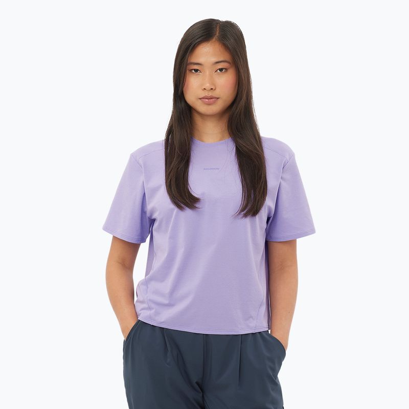 Női Salomon Trackline T-shirt SS violet tulipán