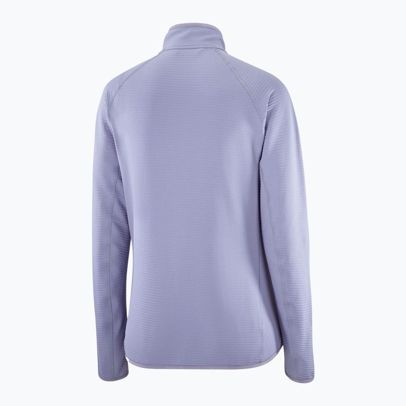 Női trekking dzseki Salomon Lightwarm Full Zip kék gránit 7