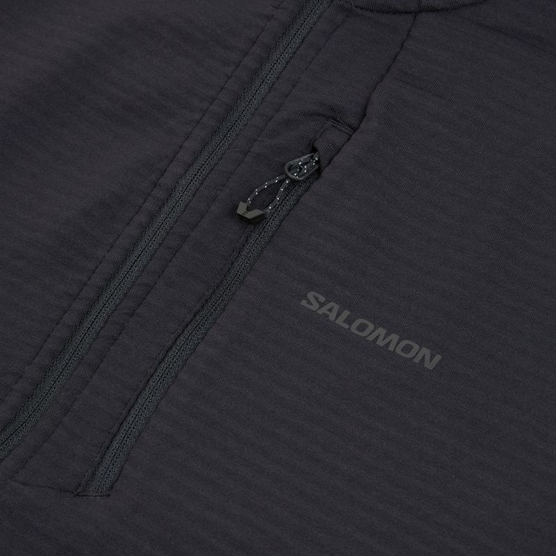 Női polár pulóver Salomon Lightwarm Full Zip deep black 7