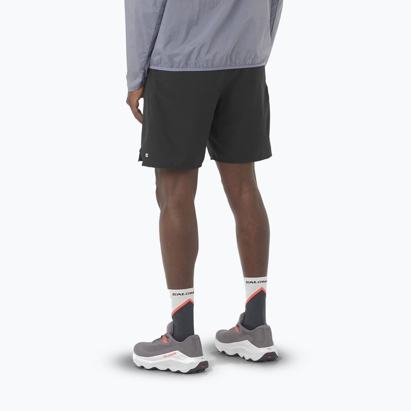 Férfi Salomon Shakeout Core 2IN1 7" mély fekete futónadrág 2
