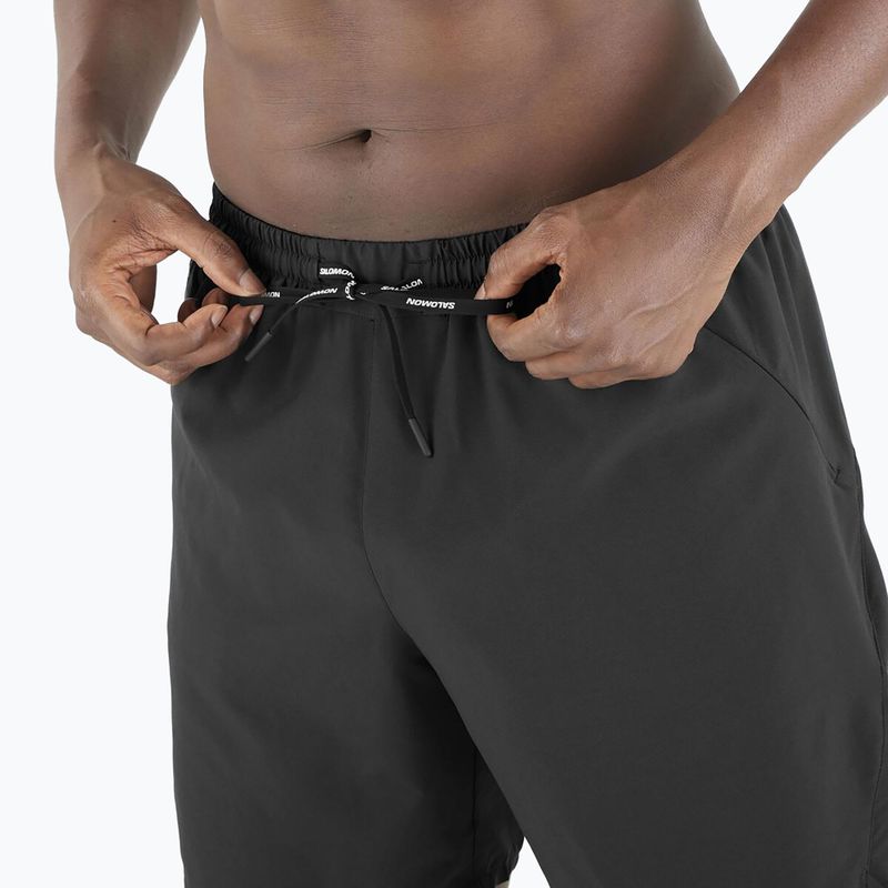 Férfi Salomon SHAKEout Core 7" No Liner mélyfekete futónadrágok 3