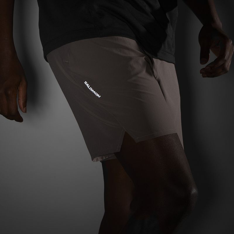 Salomon Shakeout Core férfi futóshort 2IN1 7" No Liner iron 5