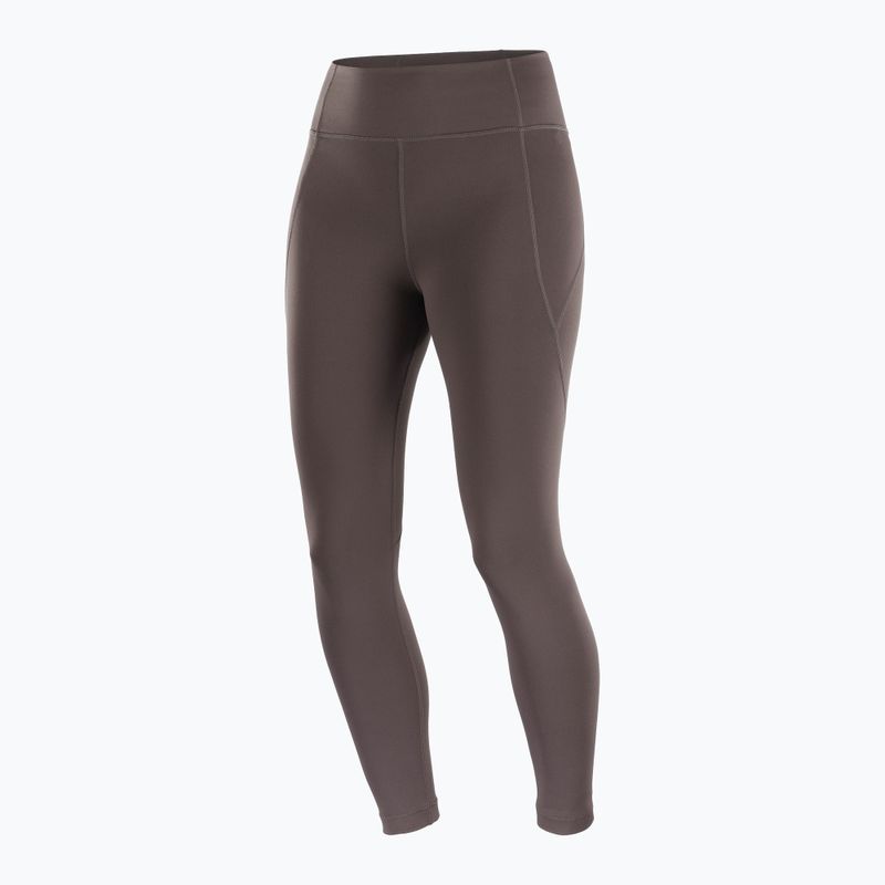 Női futó leggings Salomon SHAKEout Bliss 25" kávébabszínű 8
