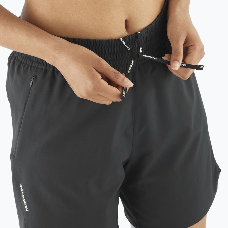 Salomon SHAKEout Core 6" mély fekete női futónadrág 3