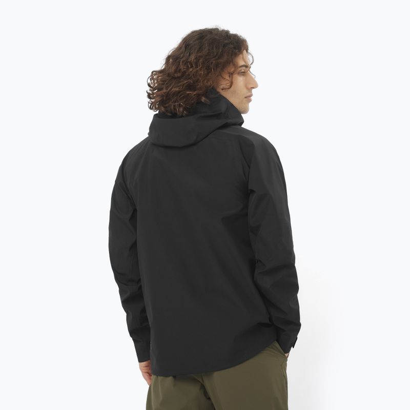Férfi softshell dzseki Salomon Outline 3l GTX mélyfekete 2