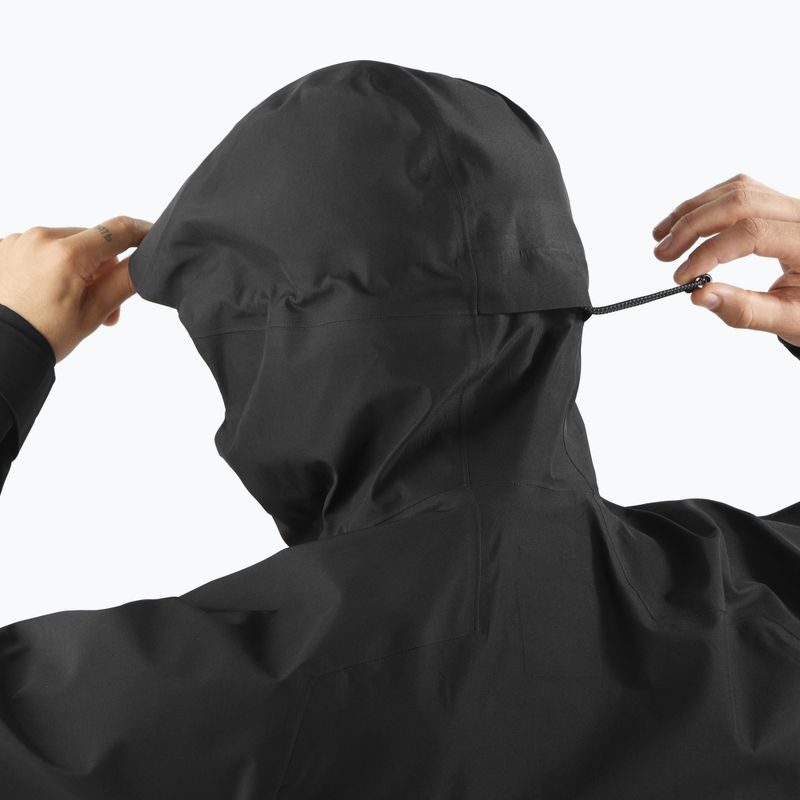 Férfi softshell dzseki Salomon Outline 3l GTX mélyfekete 4