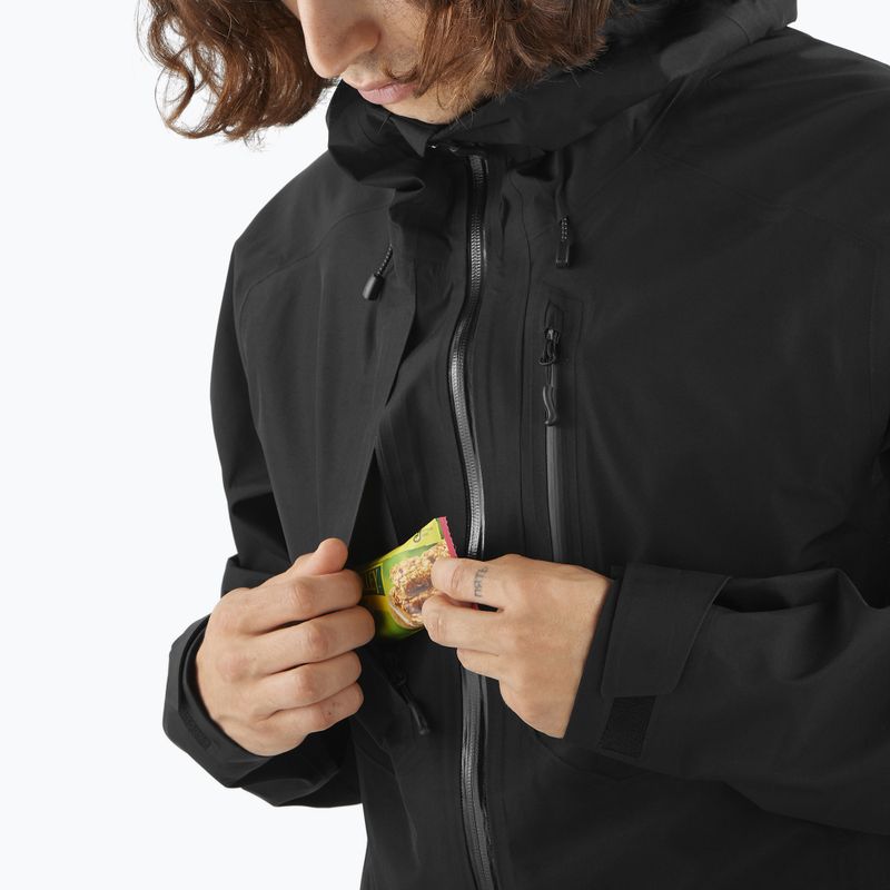 Férfi softshell dzseki Salomon Outline 3l GTX mélyfekete 6