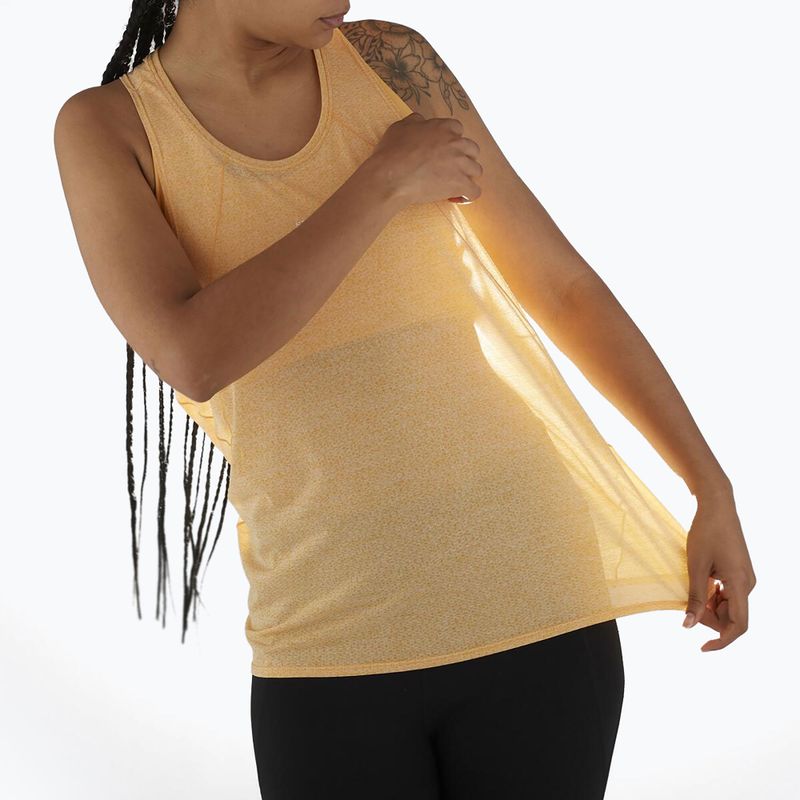 Női futó tank top Salomon SHAKEout Air Tank meleg barna 3