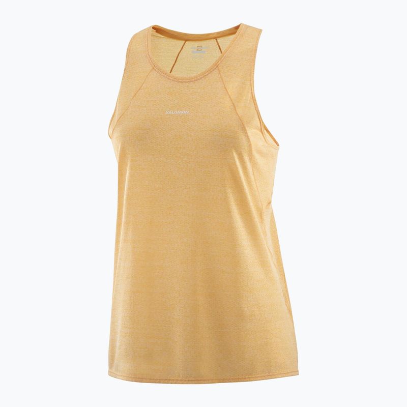 Női futó tank top Salomon SHAKEout Air Tank meleg barna 4