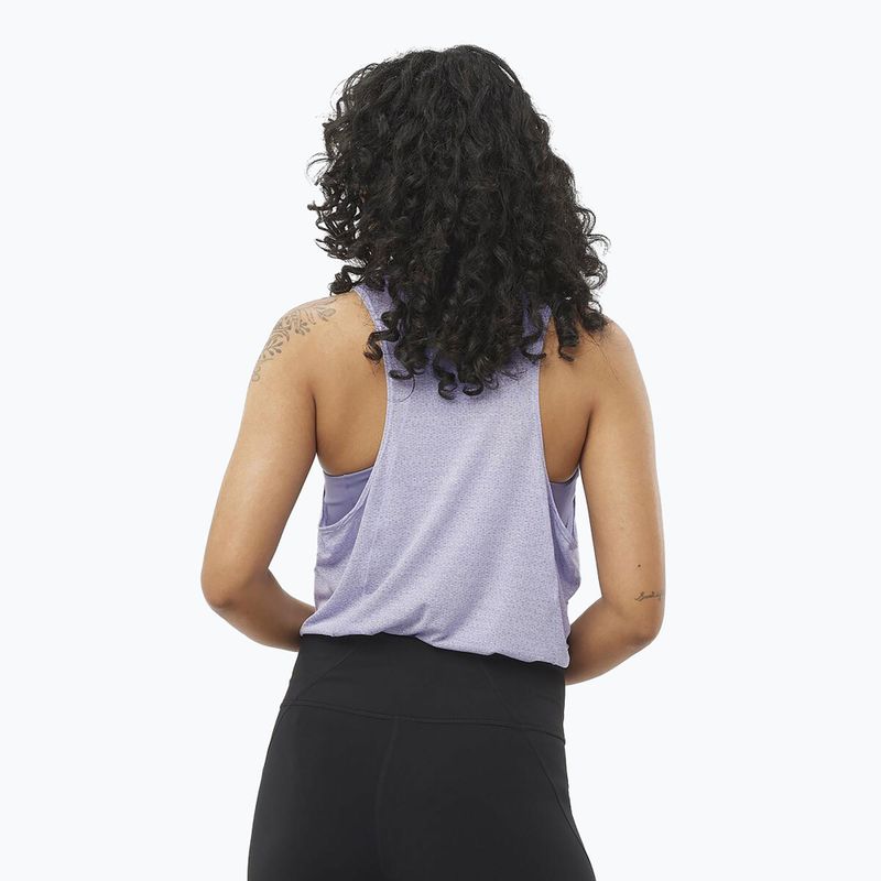 Női futó tank top Salomon SHAKEout Air Tank kozmikus égbolt 2